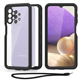 ETUI WODOODPORNE BUMPER SAMSUNG GALAXY A32 5G CASE CZARNY WYSOKA OCHRONA