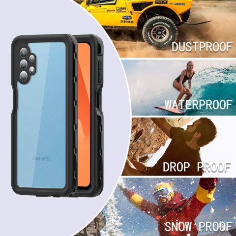 ETUI WODOODPORNE BUMPER SAMSUNG GALAXY A32 5G CASE CZARNY WYSOKA OCHRONA