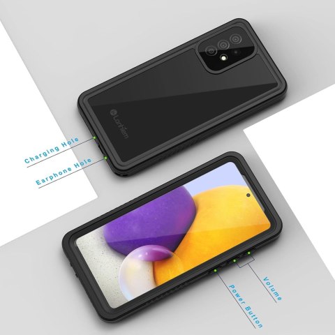 ETUI WODOODPORNE CZARNE SAMSUNG GALAXY A72