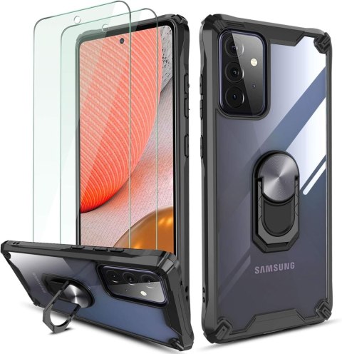 ZESTAW ETUI SILIKONOWE SAMSUNG GALAXY A72 +2x SZKŁO HARTOWANE