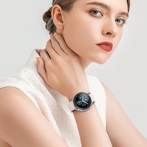 2x PASEK DO ZEGARKA CZARNY BIAŁY SILIKON Samsung Galaxy Watch/Amazfit 20mm