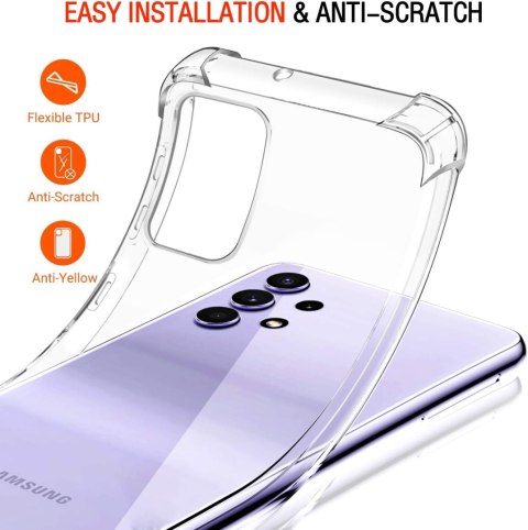 ETUI SAMSUNG GALAXY A72 5G PRZEZROCZYSTE OCHRONNE PLECKI + 2X SZKŁO ETUI SAMSUNG GALAXY A72 5G PRZEZROCZYSTE OCHRONNE PLECKI + 2X SZKŁO