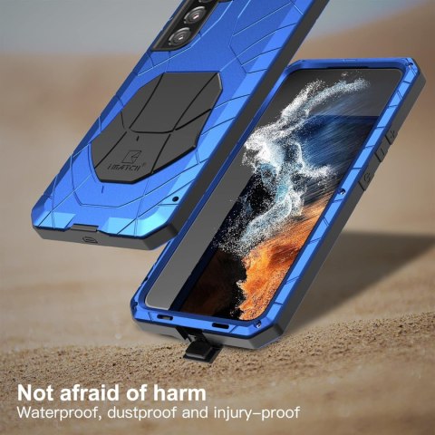 ETUI SAMSUNG GALAXY S22+ NIEBIESKIE BUMPER SOLIDNE WZMOCNIONE ETUI SAMSUNG GALAXY S22+ NIEBIESKIE BUMPER SOLIDNE WZMOCNIONE