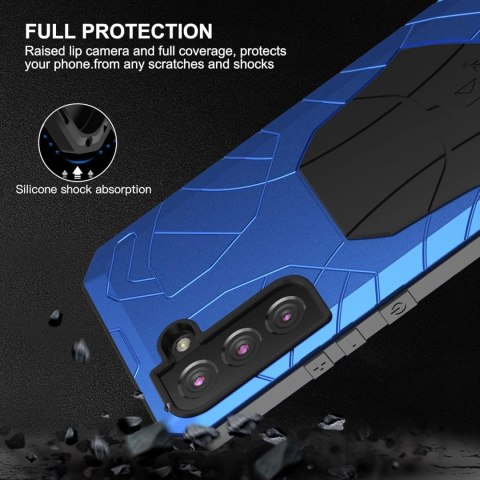 ETUI SAMSUNG GALAXY S22+ NIEBIESKIE BUMPER SOLIDNE WZMOCNIONE ETUI SAMSUNG GALAXY S22+ NIEBIESKIE BUMPER SOLIDNE WZMOCNIONE