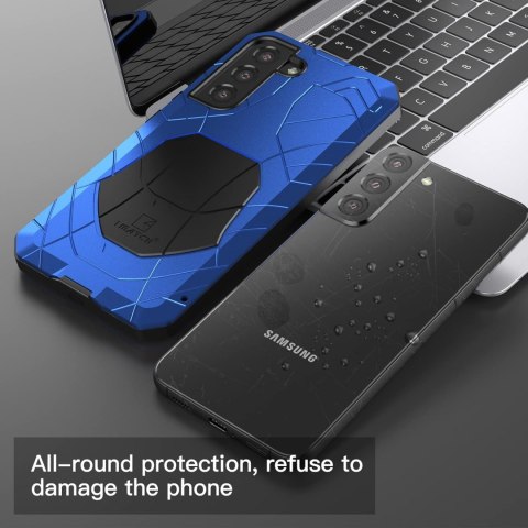 ETUI SAMSUNG GALAXY S22+ NIEBIESKIE BUMPER SOLIDNE WZMOCNIONE ETUI SAMSUNG GALAXY S22+ NIEBIESKIE BUMPER SOLIDNE WZMOCNIONE