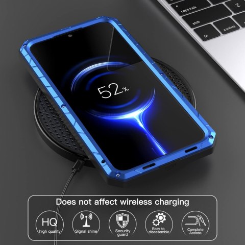 ETUI SAMSUNG GALAXY S22+ NIEBIESKIE BUMPER SOLIDNE WZMOCNIONE ETUI SAMSUNG GALAXY S22+ NIEBIESKIE BUMPER SOLIDNE WZMOCNIONE