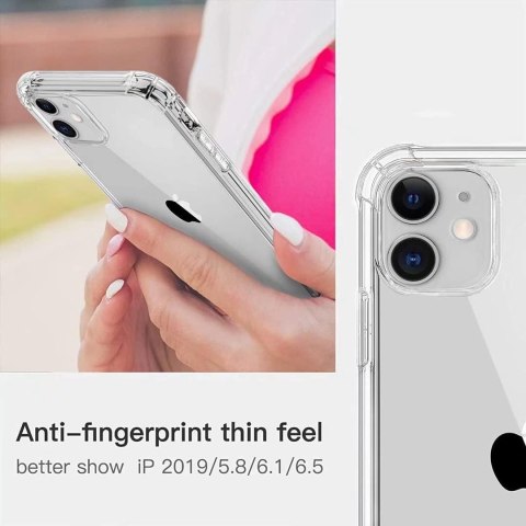 ETUI SILIKONOWE DO APPLE IPHONE 12/ IPHONE 12 PRO 6.1" BEZBARWNE LEKKIE