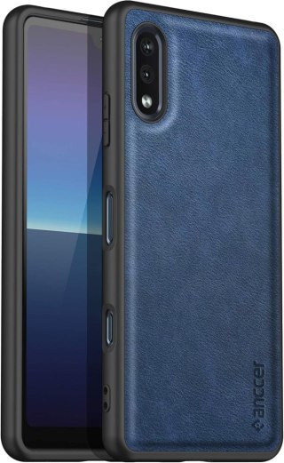 ETUI SONY XPERIA ACE CIEMNE GRANATOWE CZARNA RAMKA PLECKI WYTRZYMAŁE