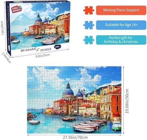 HUADADA PUZZLE DLA DOROSŁYCH GRANDE CANAL W WENECJI 1000 EL.