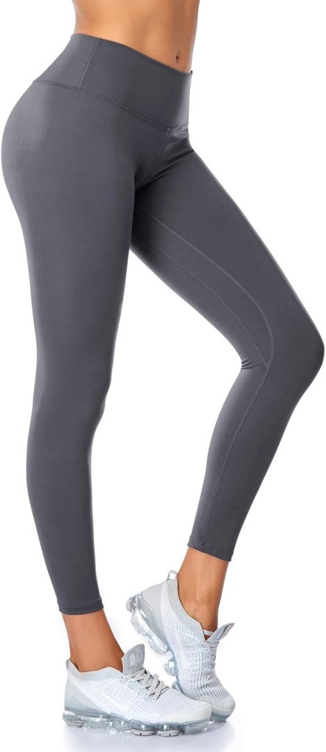 LEGGINSY DAMSKIE DŁUGIE SZARE FITNESS SPORT ROZMIAR XXL