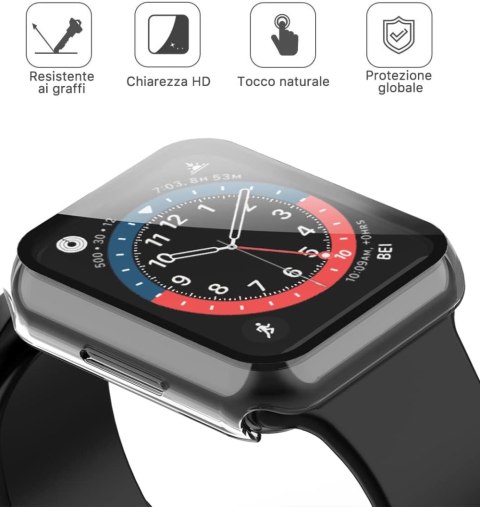 2X ETUI APPLE IWATCH SERII 7 41mm PRZEZROCZYSTE OCHRONA EKRANU WYTRZYMAŁE