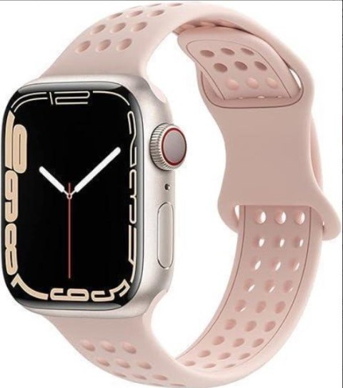 2xPASEK DO ZEGARKA APPLE WATCH 1/2/3/4/5/6/7/8/9/SE 38/40/41mm CZERWONY RÓŻ