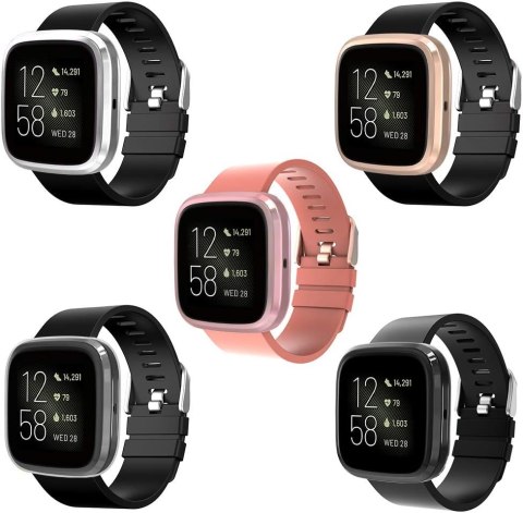 5x ETUI DO ZEGARKA FITBIT VERSA 2 ELASTYCZNE 5 KOLORÓW OCHRONA WYŚWIETLACZA 5x ETUI DO ZEGARKA FITBIT VERSA 2 ELASTYCZNE 5 KOLORÓW OCHRONA WYŚWIETLACZA