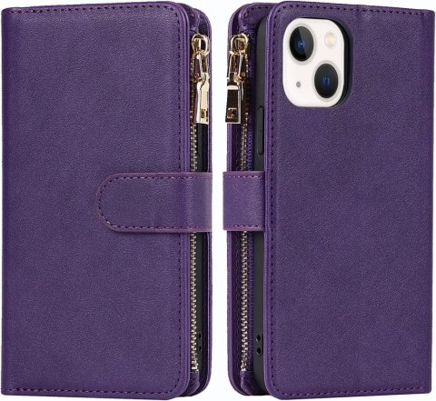 ETUI APPLE IPHONE 13 FIOLETOWE PORTFEL NA ZAMEK ZAMYKANE MIEJSCE NA KARTY ETUI APPLE IPHONE 13 FIOLETOWE PORTFEL NA ZAMEK ZAMYKANE MIEJSCE NA KARTY