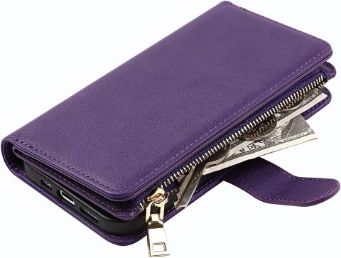 ETUI APPLE IPHONE 13 FIOLETOWE PORTFEL NA ZAMEK ZAMYKANE MIEJSCE NA KARTY ETUI APPLE IPHONE 13 FIOLETOWE PORTFEL NA ZAMEK ZAMYKANE MIEJSCE NA KARTY