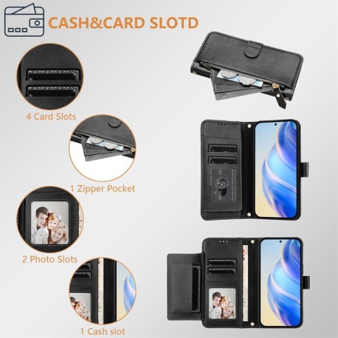 ETUI APPLE IPHONE 13 PRO CZARNE PORTFEL Z ZAMKIEM MIEJSCE NA KARTY Z KLAPKĄ ETUI APPLE IPHONE 13 PRO CZARNE PORTFEL Z ZAMKIEM MIEJSCE NA KARTY Z KLAPKĄ