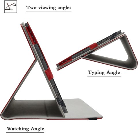 ETUI LENOVO YOGA DUET 7i CZERWONE ZAMYKANE Z KLAPKĄ OCHRONNE SOLIDNE