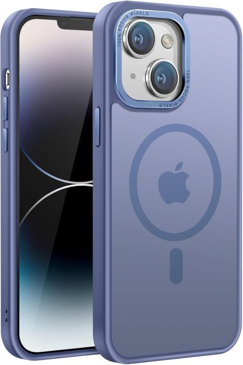 ETUI APPLE IPHONE 14 GRANATOWE PÓŁPRZEZROCZYSTE PLECKI MAGSAFE OCHRONNE ETUI APPLE IPHONE 14 GRANATOWE PÓŁPRZEZROCZYSTE PLECKI MAGSAFE OCHRONNE