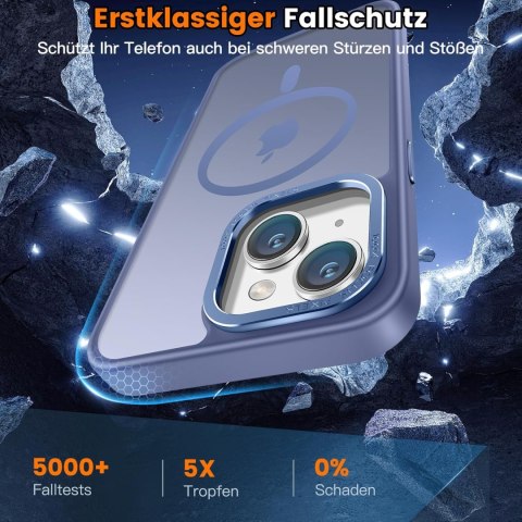ETUI APPLE IPHONE 14 GRANATOWE PÓŁPRZEZROCZYSTE PLECKI MAGSAFE OCHRONNE ETUI APPLE IPHONE 14 GRANATOWE PÓŁPRZEZROCZYSTE PLECKI MAGSAFE OCHRONNE