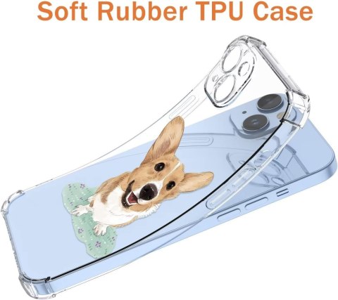 ETUI APPLE IPHONE 14 PRZEZROCZYSTE PIES SŁODKIE UROCZE WYSOKA OCHRONA ETUI APPLE IPHONE 14 PRZEZROCZYSTE PIES SŁODKIE UROCZE WYSOKA OCHRONA
