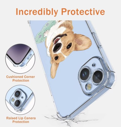 ETUI APPLE IPHONE 14 PRZEZROCZYSTE PIES SŁODKIE UROCZE WYSOKA OCHRONA ETUI APPLE IPHONE 14 PRZEZROCZYSTE PIES SŁODKIE UROCZE WYSOKA OCHRONA