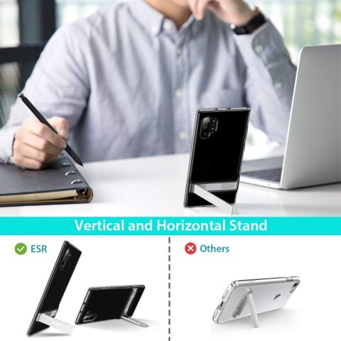 ETUI SAMSUNG GALAXY NOTE 10+ SZARE TRANSPARENTNE Z PODSTAWKĄ SREBRNĄ ETUI SAMSUNG GALAXY NOTE 10+ SZARE TRANSPARENTNE Z PODSTAWKĄ SREBRNĄ