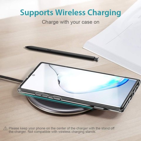 ETUI SAMSUNG GALAXY NOTE 10+ SZARE TRANSPARENTNE Z PODSTAWKĄ SREBRNĄ ETUI SAMSUNG GALAXY NOTE 10+ SZARE TRANSPARENTNE Z PODSTAWKĄ SREBRNĄ