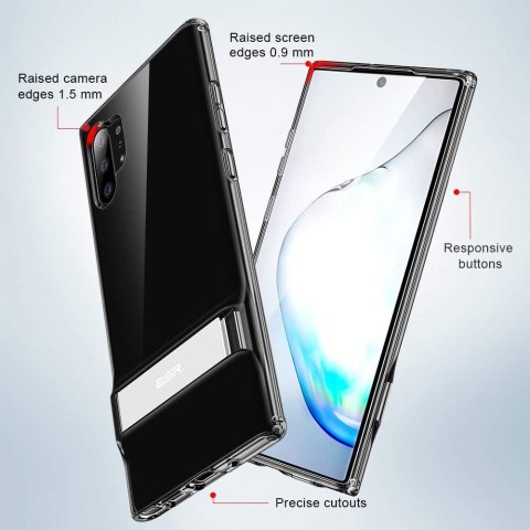 ETUI SAMSUNG GALAXY NOTE 10+ SZARE TRANSPARENTNE Z PODSTAWKĄ SREBRNĄ ETUI SAMSUNG GALAXY NOTE 10+ SZARE TRANSPARENTNE Z PODSTAWKĄ SREBRNĄ