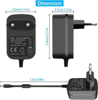 ZASILACZ CENTRALNY ADAPTER 10 RÓŻNYCH KOŃCÓWEK Micro USB Mini USB USB C