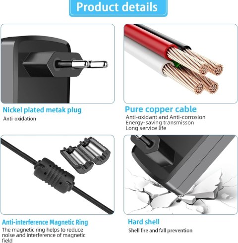 ZASILACZ CENTRALNY ADAPTER 10 RÓŻNYCH KOŃCÓWEK Micro USB Mini USB USB C