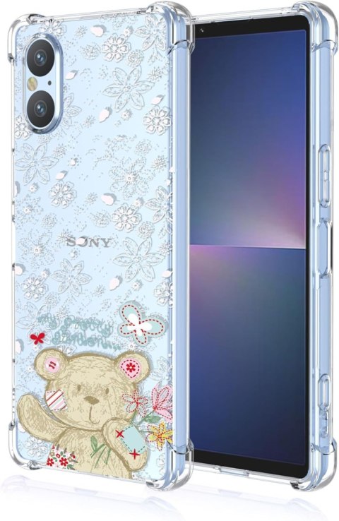 ETUI SAMSUNG GALAXY A04E PRZEZROCZYSTE SŁODKI MIŚ BIAŁE WYTŁACZANE KWIATY ETUI SAMSUNG GALAXY A04E PRZEZROCZYSTE SŁODKI MIŚ BIAŁE WYTŁACZANE KWIATY