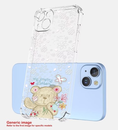ETUI SAMSUNG GALAXY A04E PRZEZROCZYSTE SŁODKI MIŚ BIAŁE WYTŁACZANE KWIATY ETUI SAMSUNG GALAXY A04E PRZEZROCZYSTE SŁODKI MIŚ BIAŁE WYTŁACZANE KWIATY
