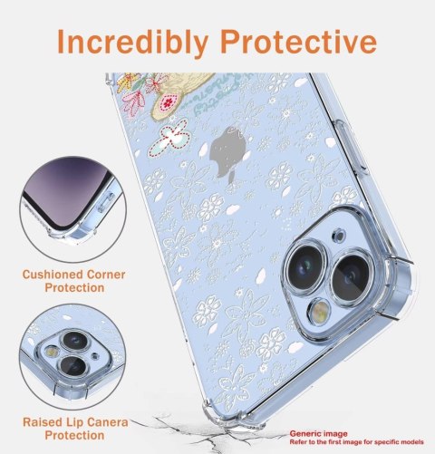 ETUI SAMSUNG GALAXY A04E PRZEZROCZYSTE SŁODKI MIŚ BIAŁE WYTŁACZANE KWIATY ETUI SAMSUNG GALAXY A04E PRZEZROCZYSTE SŁODKI MIŚ BIAŁE WYTŁACZANE KWIATY