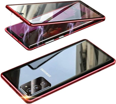 ETUI SAMSUNG GALAXY S20 FE 360 STOPNI PRZEZROCZYSTE CZERWONA RAMKA MAGNES ETUI SAMSUNG GALAXY S20 FE 360 STOPNI PRZEZROCZYSTE CZERWONA RAMKA MAGNES