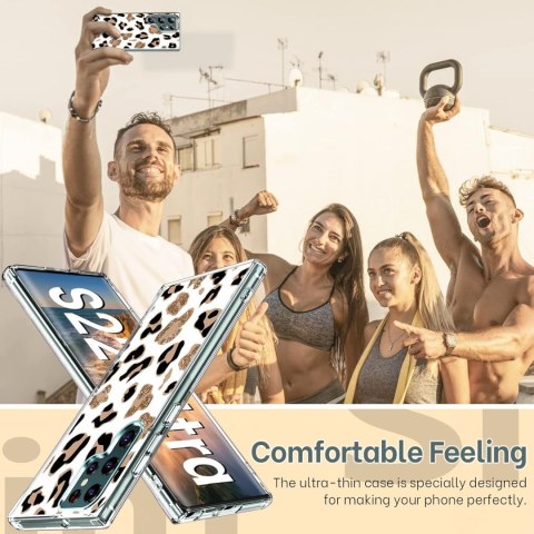 ETUI SAMSUNG GALAXY S22 ULTRA BIAŁE CENTKI LAMPARTA OCHRONNE SOLIDNE ETUI SAMSUNG GALAXY S22 ULTRA BIAŁE CENTKI LAMPARTA OCHRONNE SOLIDNE