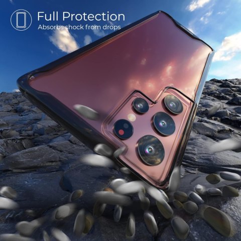ETUI SAMSUNG GALAXY S22 ULTRA JASNE SZARE PRZEZROCZYSTE OCHRONNE WYTRZYMAŁE