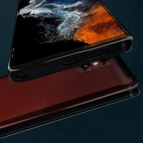 ETUI SAMSUNG GALAXY S22 ULTRA JASNE SZARE PRZEZROCZYSTE OCHRONNE WYTRZYMAŁE