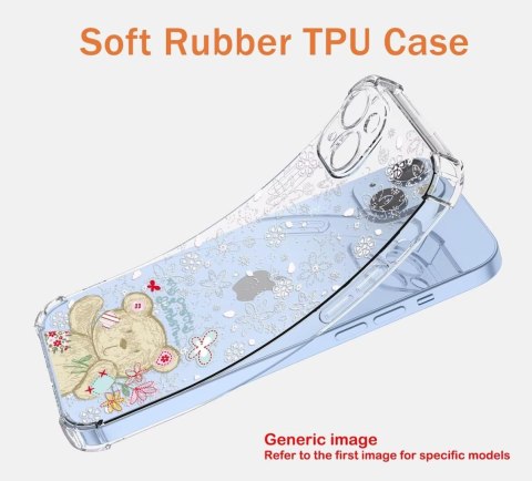 ETUI VIVO X90 PRO PRZEZROCZYSTE MIŚ BIAŁE WYTŁACZANE KWIATKI WYSOKA OCHRONA ETUI VIVO X90 PRO PRZEZROCZYSTE MIŚ BIAŁE WYTŁACZANE KWIATKI WYSOKA OCHRONA