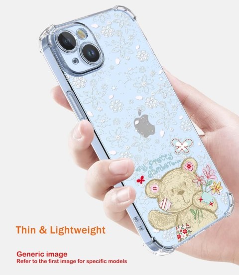 ETUI VIVO X90 PRO PRZEZROCZYSTE MIŚ BIAŁE WYTŁACZANE KWIATKI WYSOKA OCHRONA ETUI VIVO X90 PRO PRZEZROCZYSTE MIŚ BIAŁE WYTŁACZANE KWIATKI WYSOKA OCHRONA
