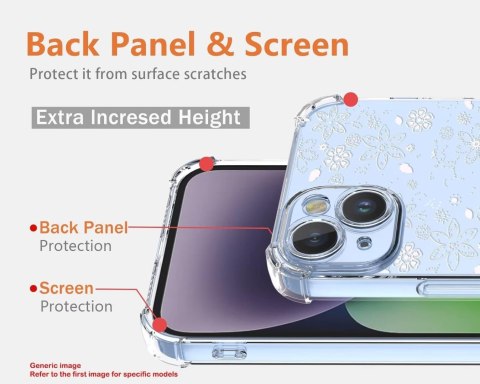 ETUI VIVO X90 PRO PRZEZROCZYSTE MIŚ BIAŁE WYTŁACZANE KWIATKI WYSOKA OCHRONA ETUI VIVO X90 PRO PRZEZROCZYSTE MIŚ BIAŁE WYTŁACZANE KWIATKI WYSOKA OCHRONA